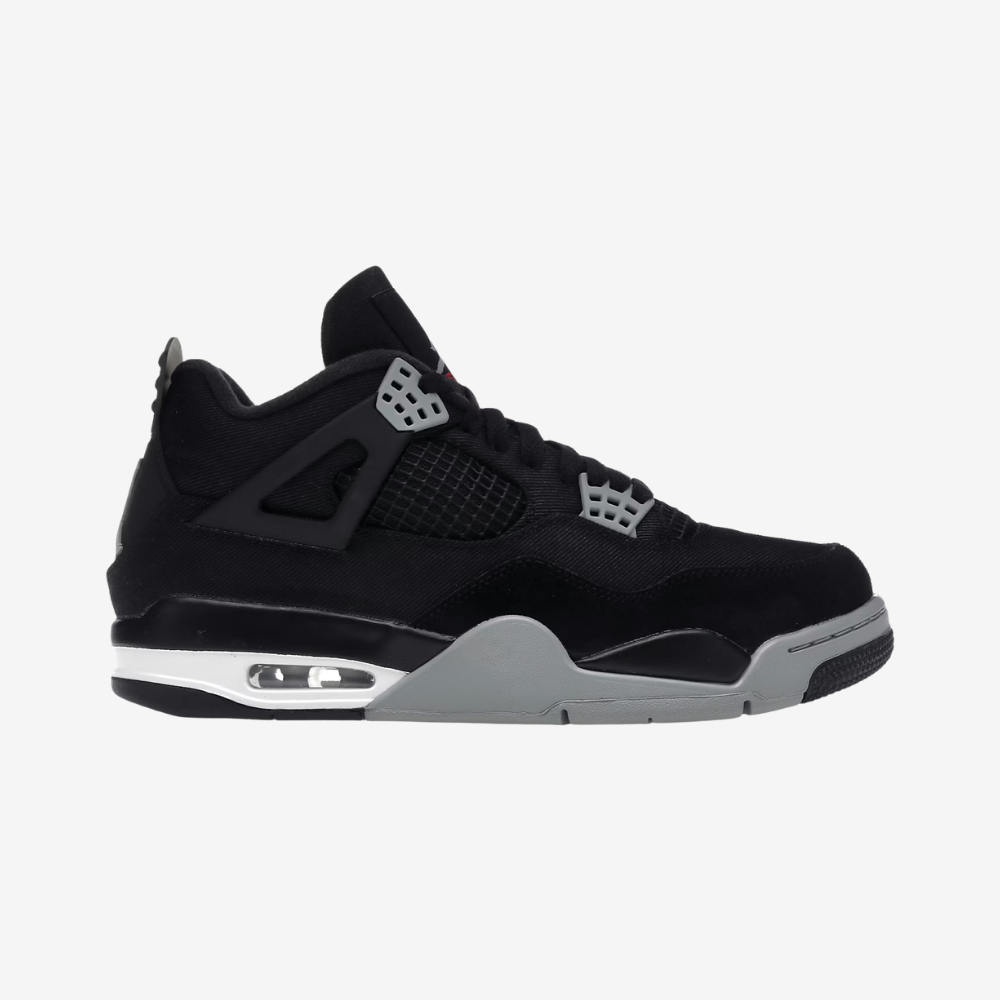 Air Jordan 4 Retro Black canvas