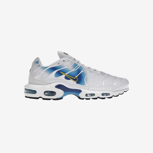 Nike Air Max Plus Spray Paint Swoosh White Blue